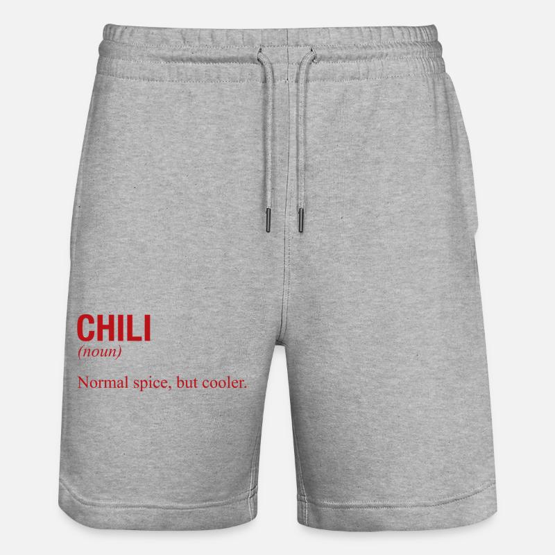 PIMENT - Short de jogging bio TRAINER Stanley/Stella unisexe - gris chiné