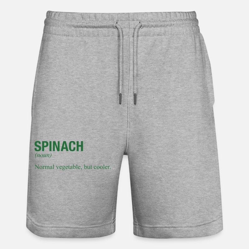 SPINACH - Stanley/Stella Unisex Bio Joggingshorts Trainer  - Grau meliert
