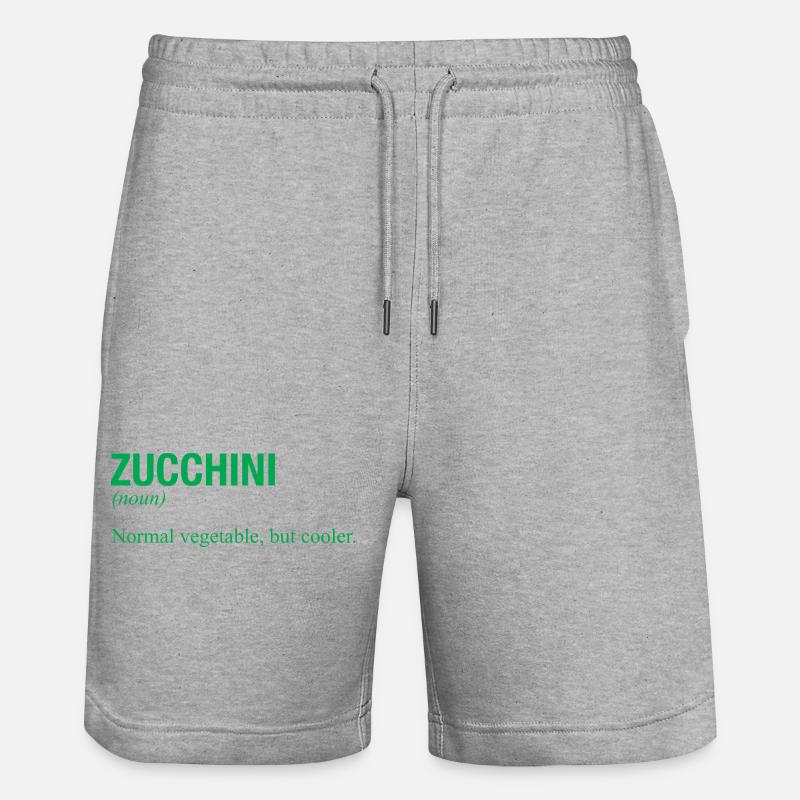 COURGETTE - Short de jogging bio TRAINER Stanley/Stella unisexe - gris chiné