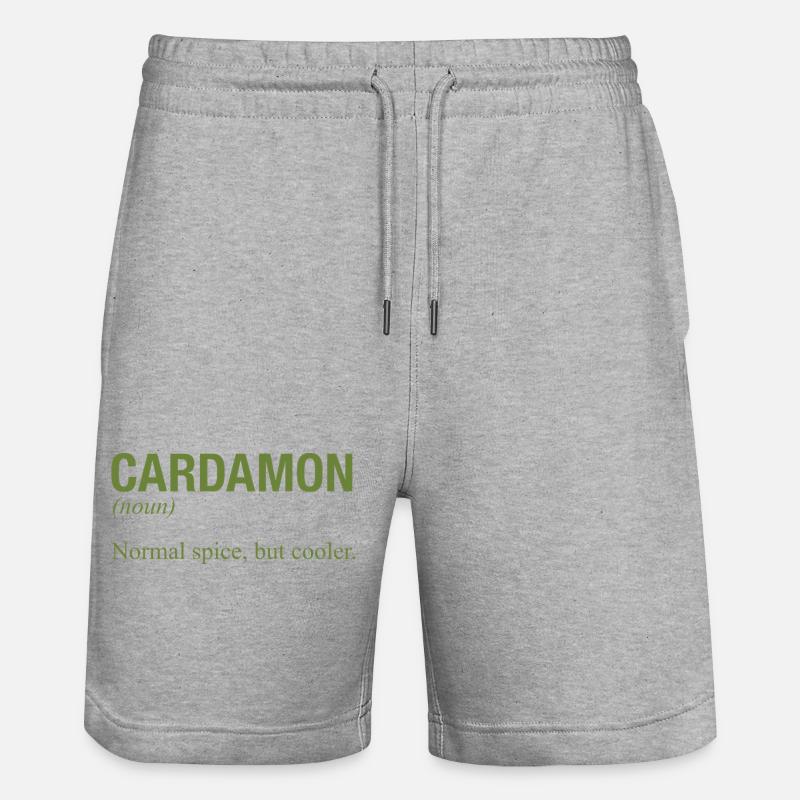 CARDAMON Kardamom - Stanley/Stella Unisex Bio Joggingshorts Trainer  - Grau meliert