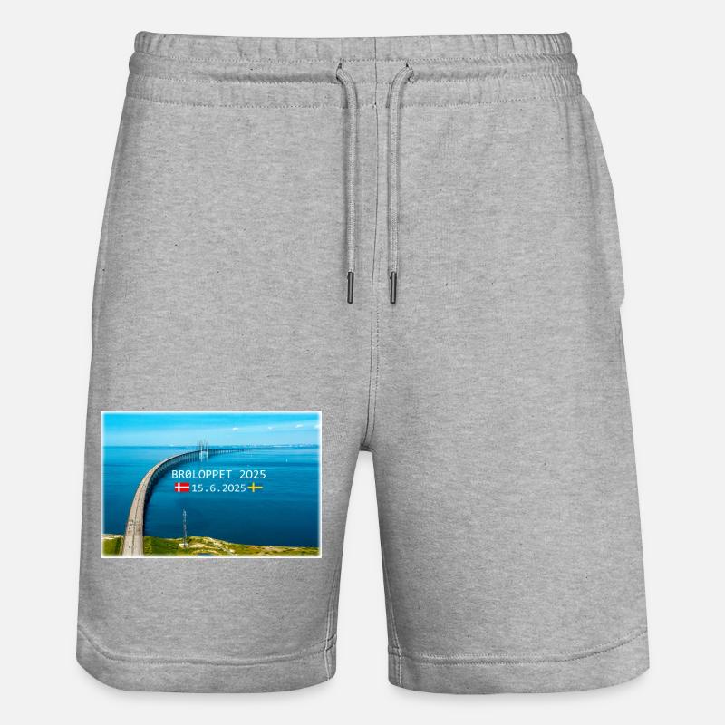 BROLOPPET 2025 - Short de jogging bio TRAINER Stanley/Stella unisexe - gris chiné