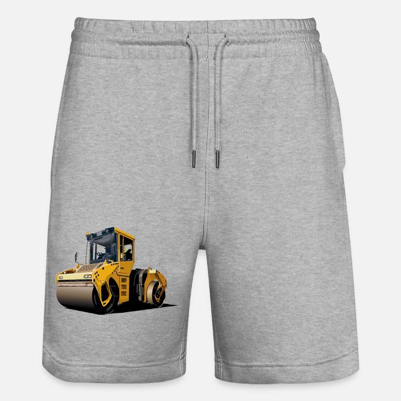 Rouleau compresseur - Short de jogging bio TRAINER Stanley/Stella unisexe - gris chiné