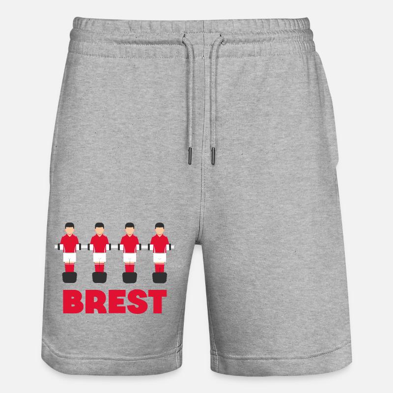 Brest - Short de jogging bio TRAINER Stanley/Stella unisexe - gris chiné