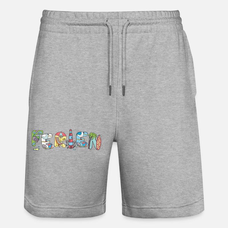Vacances Vacances - Short de jogging bio TRAINER Stanley/Stella unisexe - gris chiné