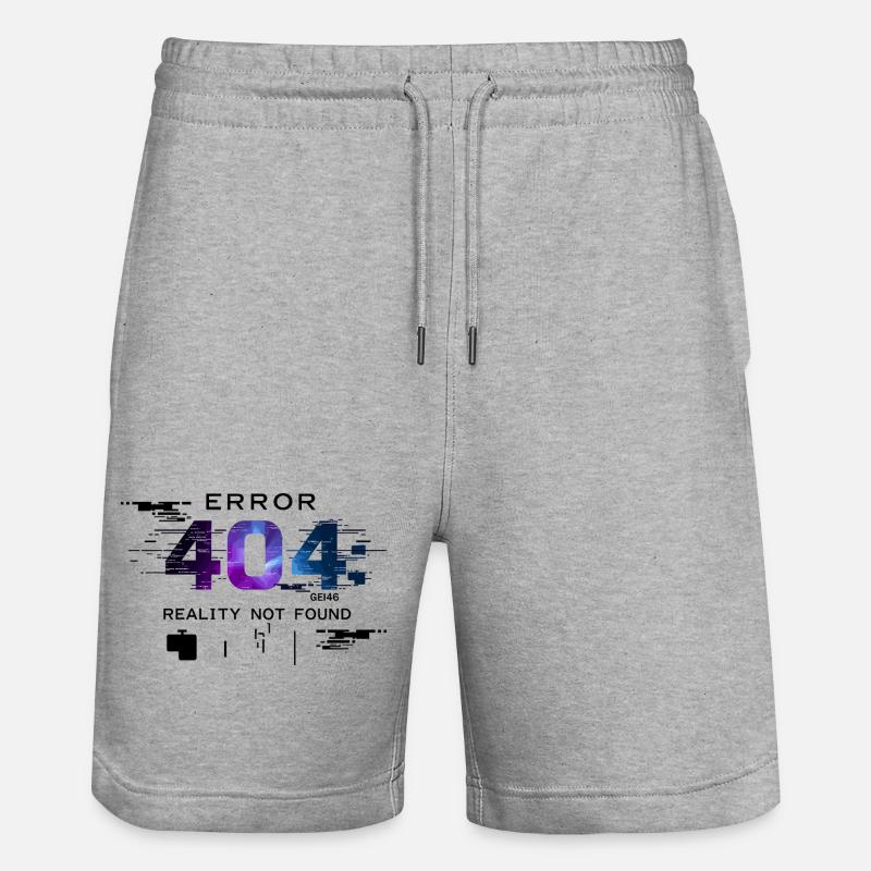 Error: Reality not found - Stanley/Stella Trainer Unisex Organic Jogging Shorts - heather grey