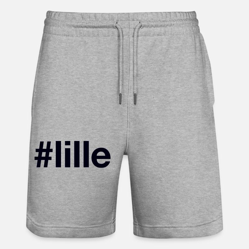 LILLE Hashtag - Short de jogging bio TRAINER Stanley/Stella unisexe - gris chiné