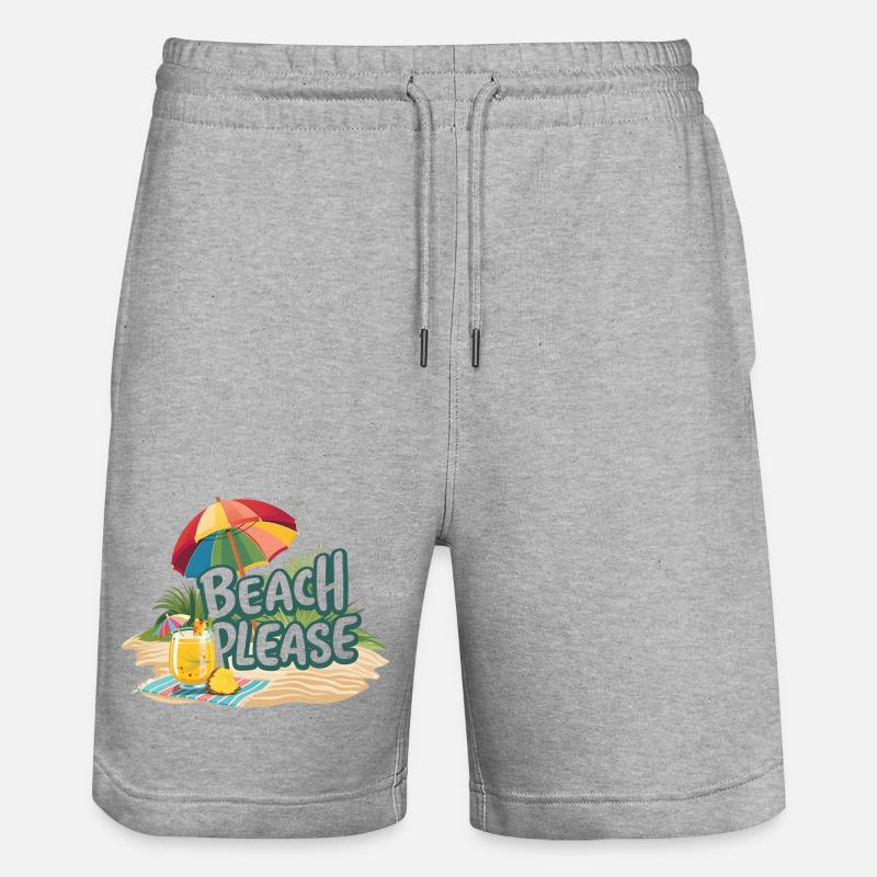 Été - Plage s’il vous plaît - Short de jogging bio TRAINER Stanley/Stella unisexe - gris chiné