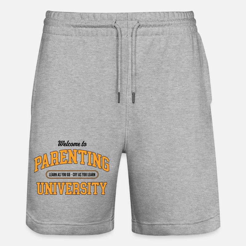 Parentalité à l’Université et au collège - Short de jogging bio TRAINER Stanley/Stella unisexe - gris chiné
