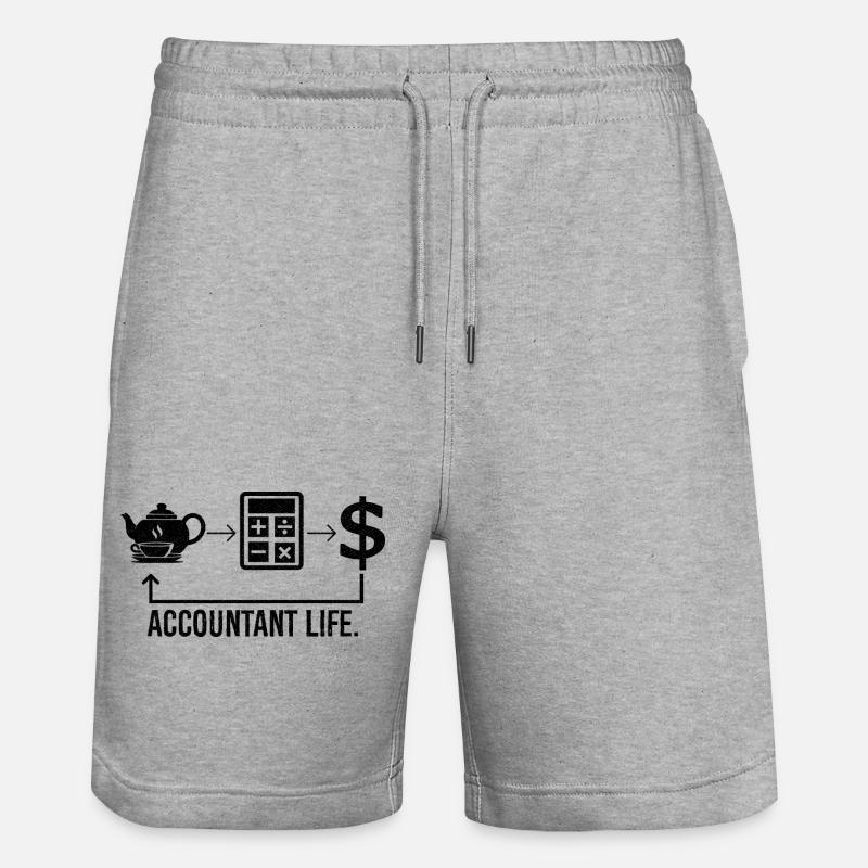 Vie comptable - Short de jogging bio TRAINER Stanley/Stella unisexe - gris chiné