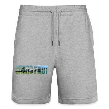 Cargo pilot DC-3 - Stanley/Stella Unisex Bio Joggingshorts Trainer  - Grau meliert - Vorne - Nik (191cm) & Marisol (170cm)