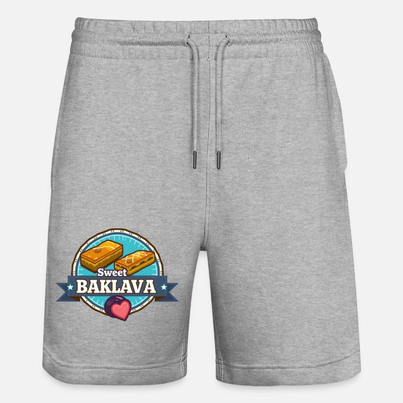 Baklava 01 - Short de jogging bio TRAINER Stanley/Stella unisexe - gris chiné
