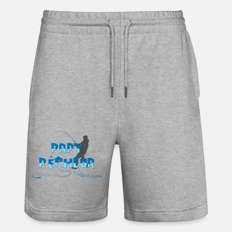 Papy pêcheur - Short de jogging bio TRAINER Stanley/Stella unisexe - gris chiné
