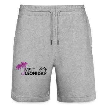 Visit Leonida VI - Short de jogging bio TRAINER Stanley/Stella unisexe - gris chiné - Devant - Nik (191cm) & Marisol (170cm)