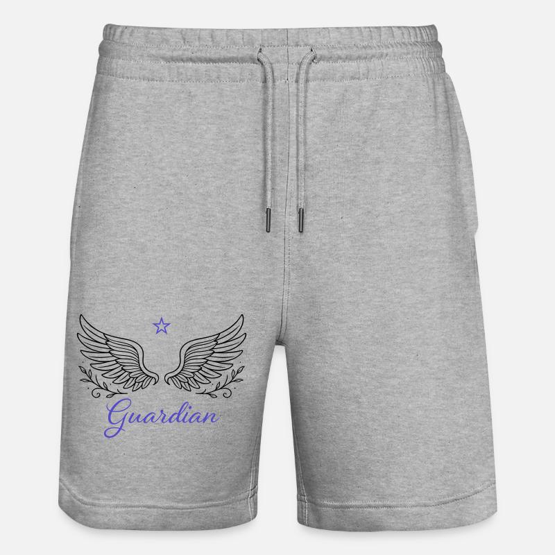 Ailes d’ange Ailes d’ange Gardien - Short de jogging bio TRAINER Stanley/Stella unisexe - gris chiné