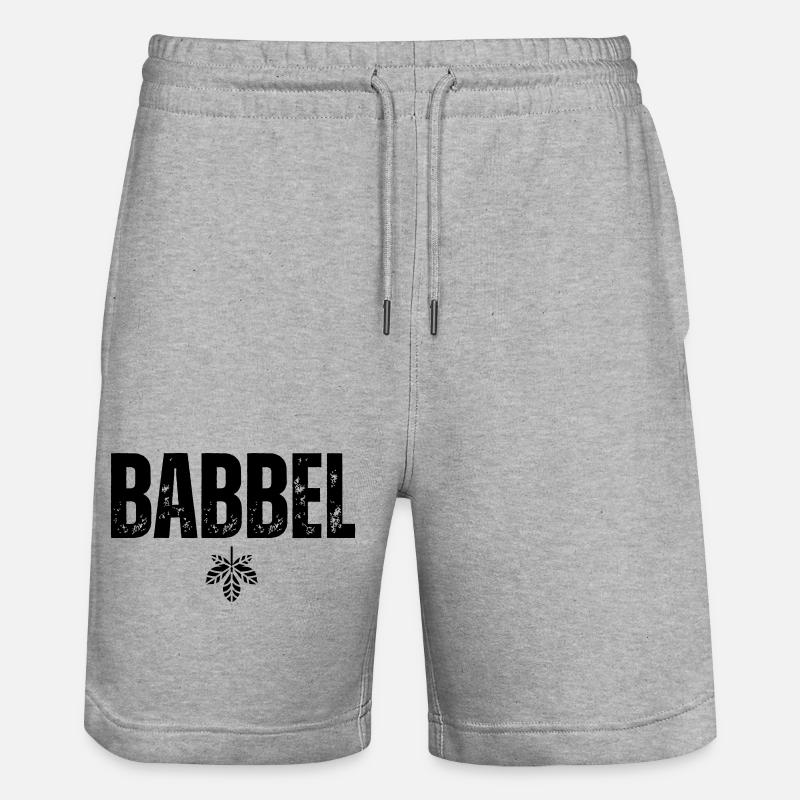 Babbel - Short de jogging bio TRAINER Stanley/Stella unisexe - gris chiné