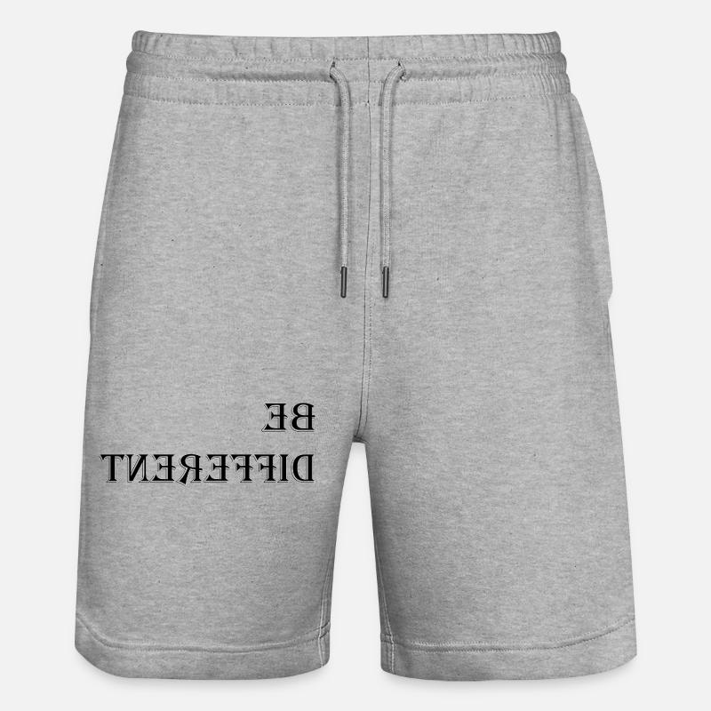 Seien Sie anders - Stanley/Stella Unisex Bio Joggingshorts Trainer  - Grau meliert
