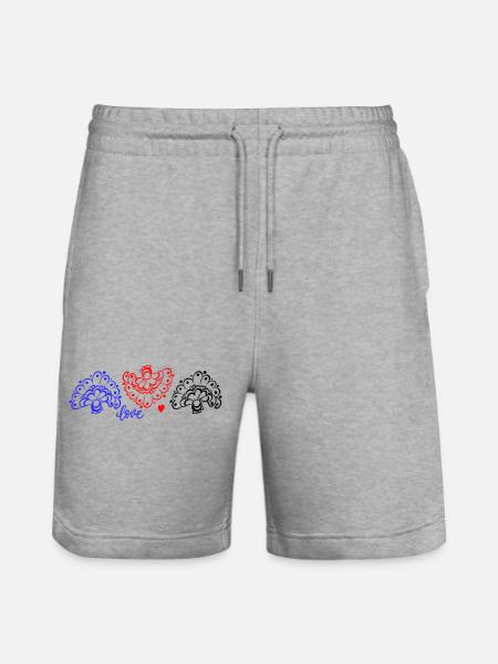 Ornaments Fantasy - Stanley/Stella Trainer Unisex Organic Jogging Shorts - heather grey