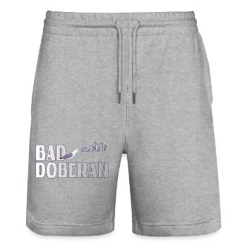 Möwe & Moin Bad Doberan Ostsee - Stanley/Stella Unisex Bio Joggingshorts Trainer  - Grau meliert - Vorne - Nik (191cm) & Marisol (170cm)