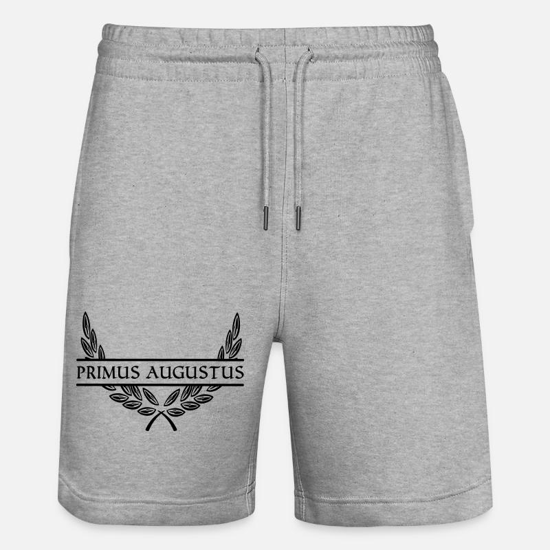 PRIMUS AUGUST Luca - Stanley/Stella Unisex Bio Joggingshorts Trainer  - Grau meliert