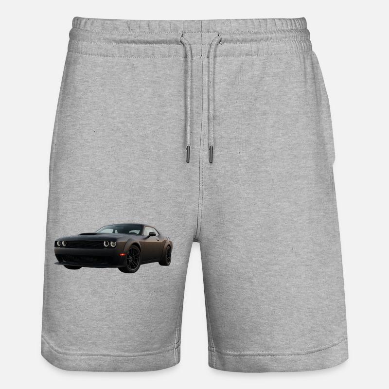 Challenger SRT - Stanley/Stella Trainer Unisex Organic Jogging Shorts - heather grey