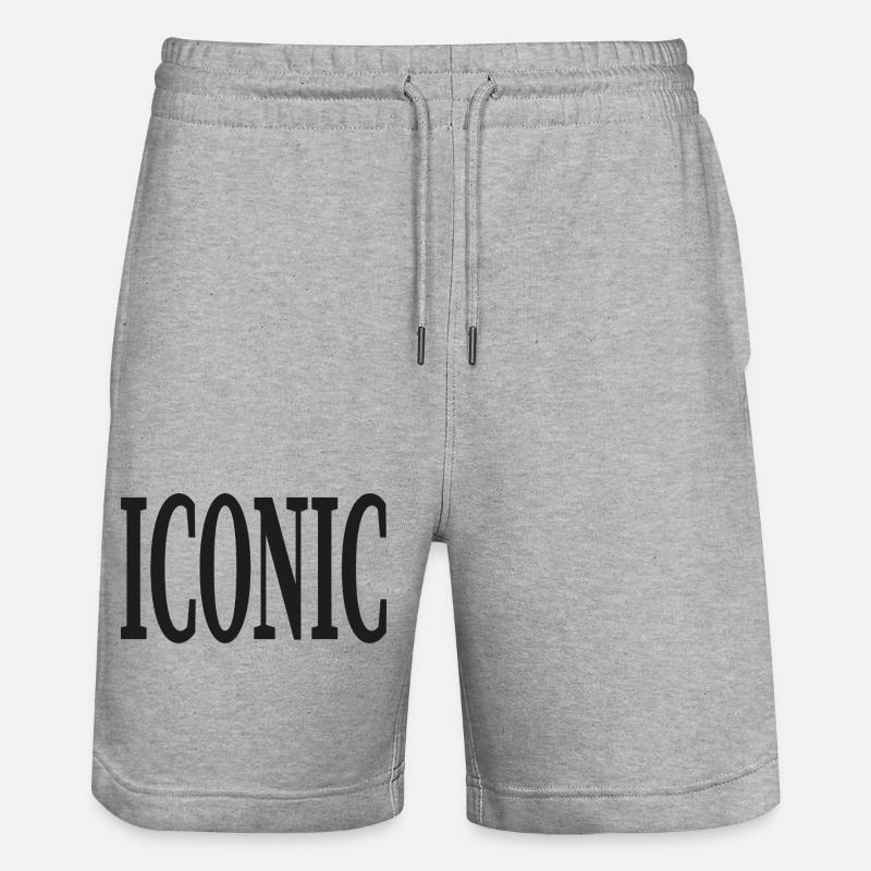 Iconique - Short de jogging bio TRAINER Stanley/Stella unisexe - gris chiné