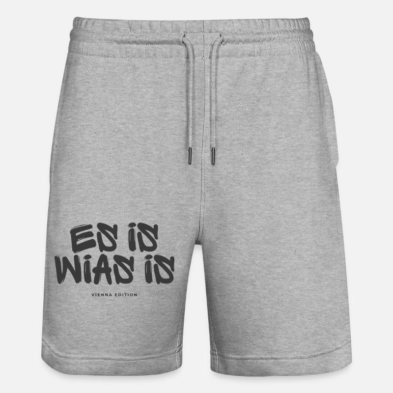 C’est wias est - Short de jogging bio TRAINER Stanley/Stella unisexe - gris chiné