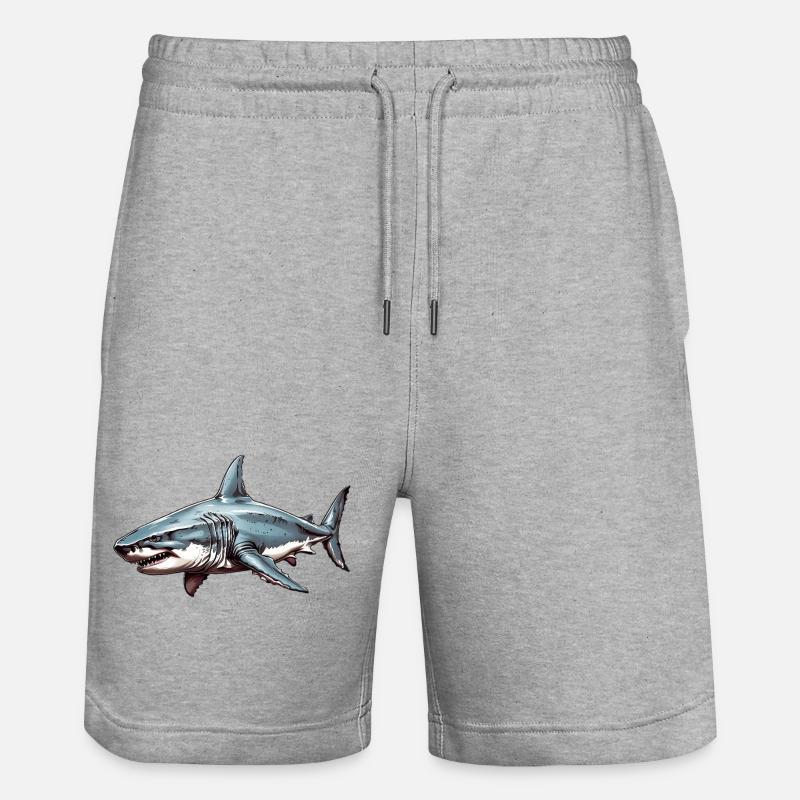 Marée de requin - Short de jogging bio TRAINER Stanley/Stella unisexe - gris chiné