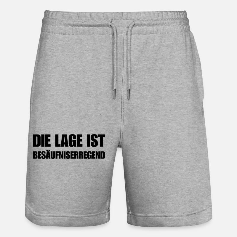 La situation est l’ivresse - Short de jogging bio TRAINER Stanley/Stella unisexe - gris chiné