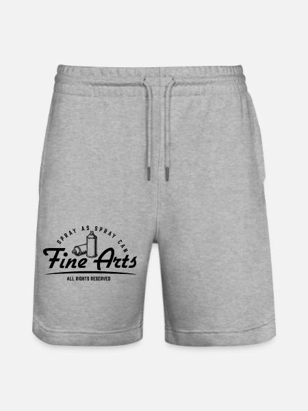 Spray as spray can - Fine Arts - Stanley/Stella Trainer Unisex Organic Jogging Shorts - heather grey