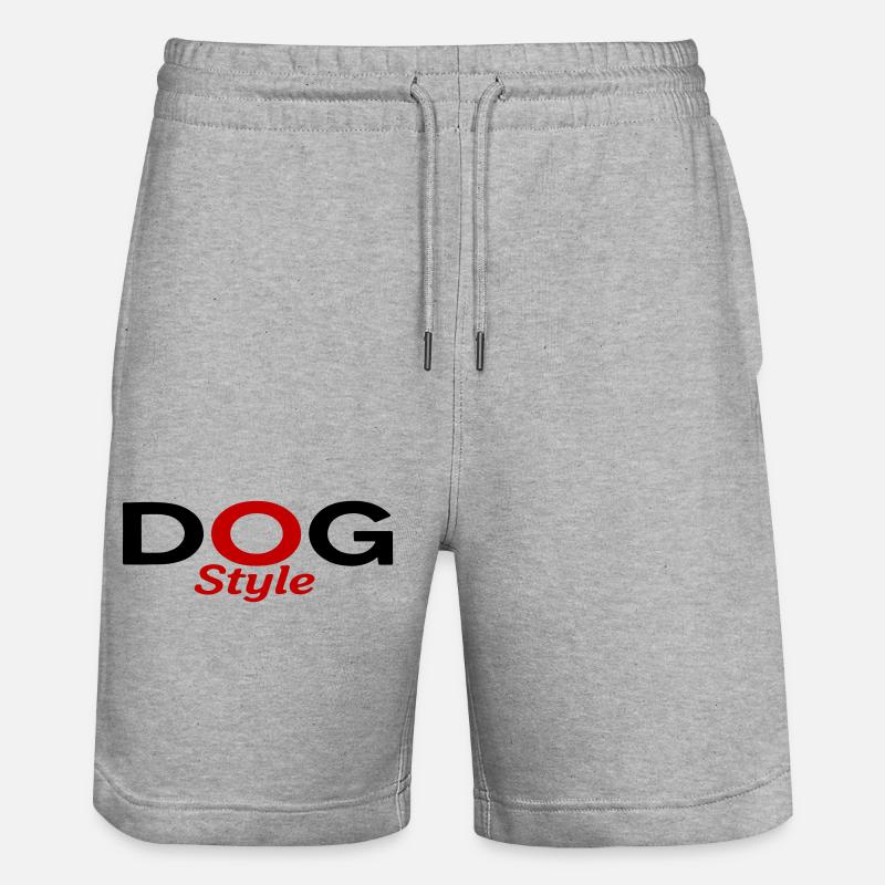 Dogstyle - Short de jogging bio TRAINER Stanley/Stella unisexe - gris chiné