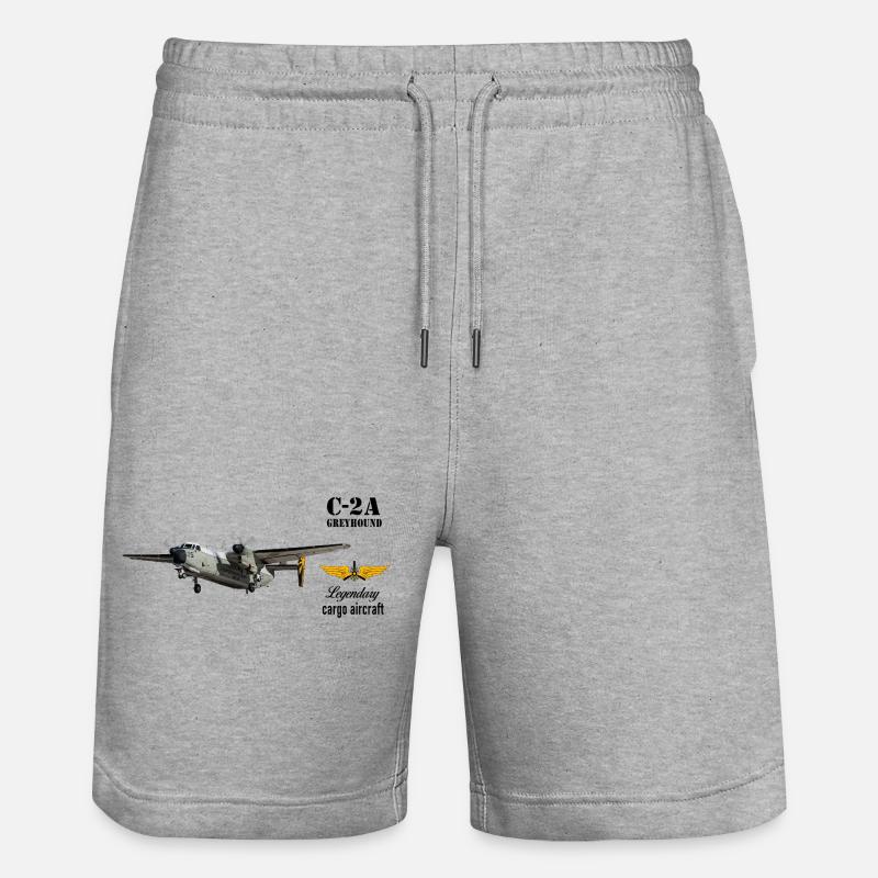 C-2A Greyhound - Short de jogging bio TRAINER Stanley/Stella unisexe - gris chiné