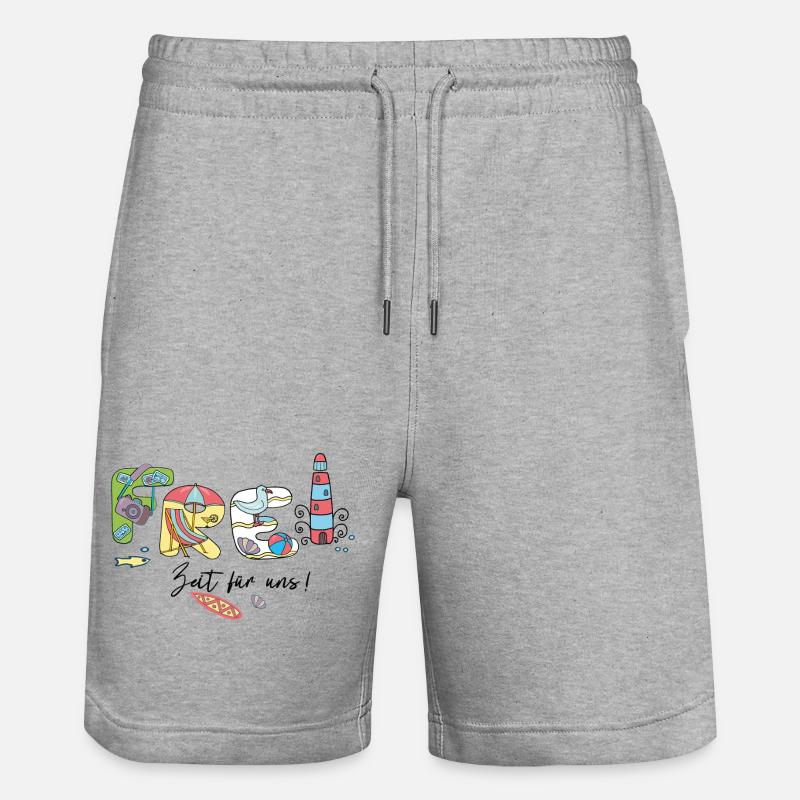 Vacances de loisirs - Short de jogging bio TRAINER Stanley/Stella unisexe - gris chiné