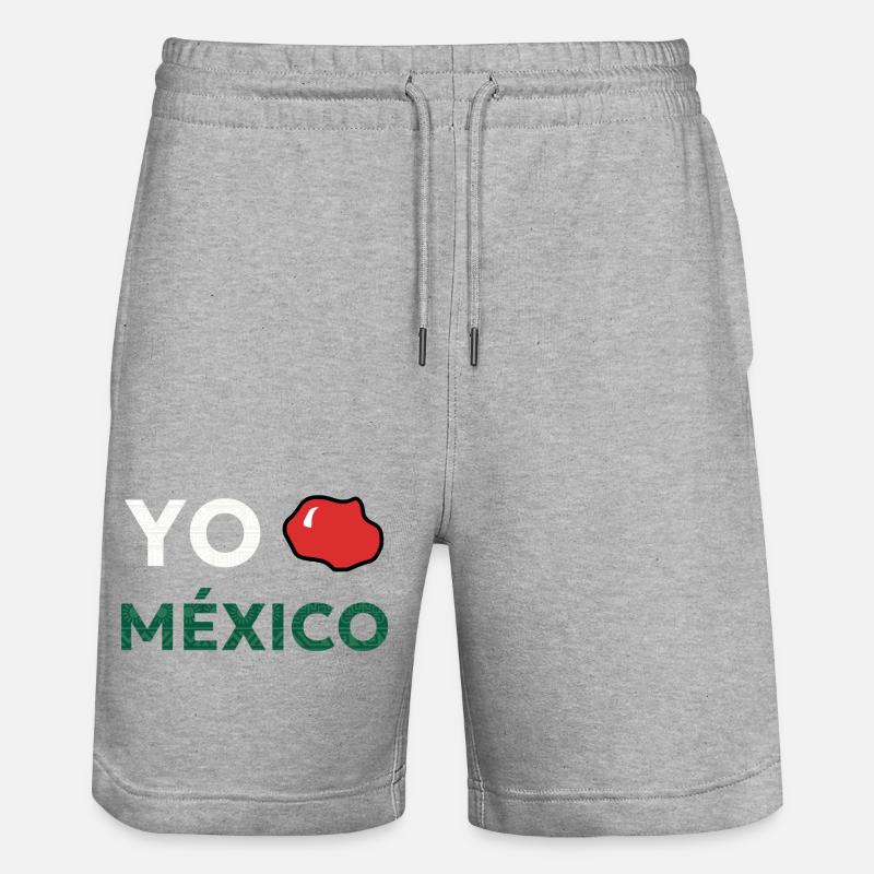 YO AMO MEXIQUE - Short de jogging bio TRAINER Stanley/Stella unisexe - gris chiné