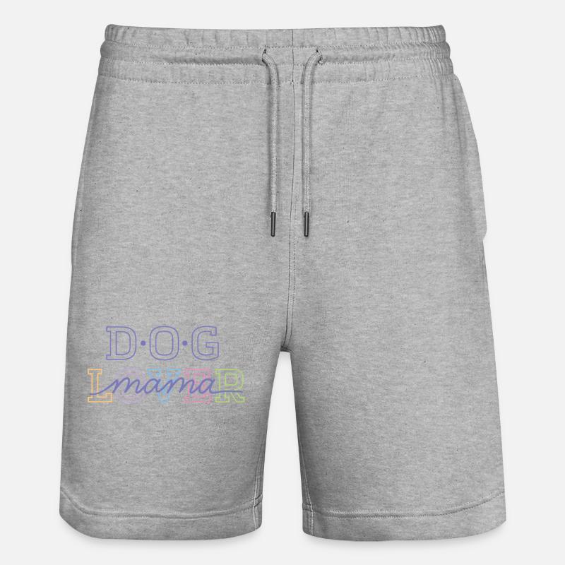 Amoureuse des chiens et maman - Short de jogging bio TRAINER Stanley/Stella unisexe - gris chiné