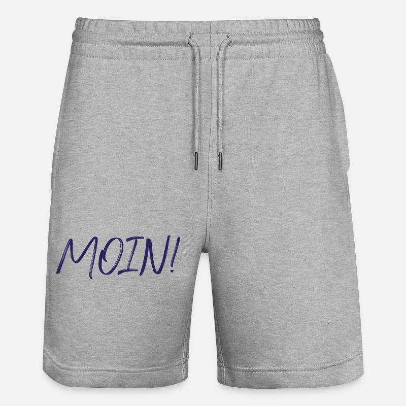 MOIN, marine - Short de jogging bio TRAINER Stanley/Stella unisexe - gris chiné