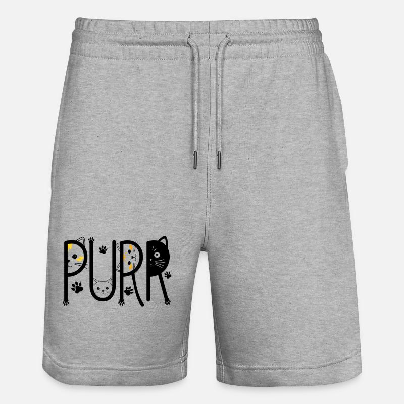 Ronronner - Short de jogging bio TRAINER Stanley/Stella unisexe - gris chiné