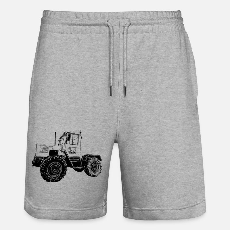 Kraft auf vier Rädern - Stanley/Stella Unisex Bio Joggingshorts Trainer  - Grau meliert