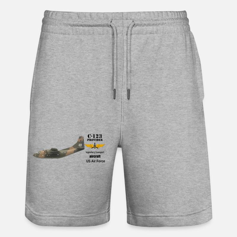 Fournisseur C-123 - Short de jogging bio TRAINER Stanley/Stella unisexe - gris chiné