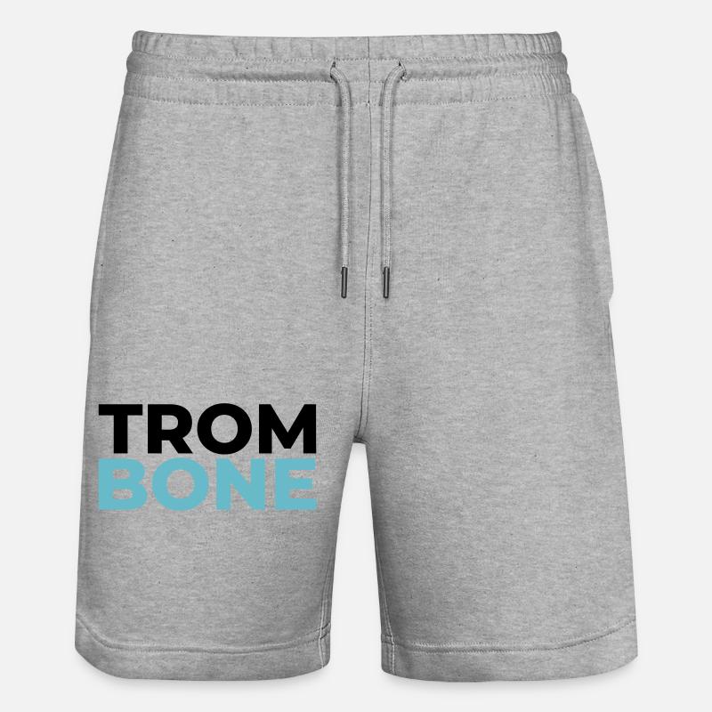 TROMBONE - Stanley/Stella Unisex Bio Joggingshorts Trainer  - Grau meliert