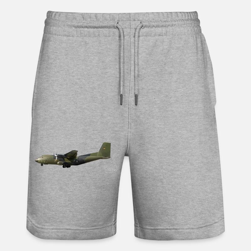 C-160 Transall - Short de jogging bio TRAINER Stanley/Stella unisexe - gris chiné