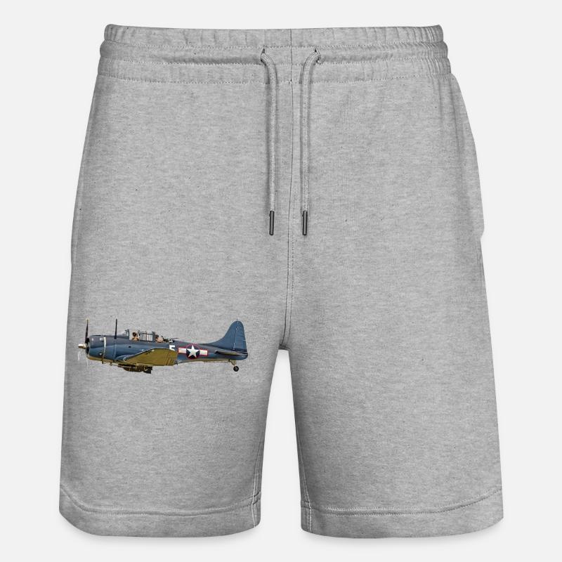 SBD Dauntless - Short de jogging bio TRAINER Stanley/Stella unisexe - gris chiné