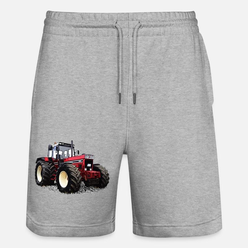 Rural Legend Red - Stanley/Stella Unisex Bio Joggingshorts Trainer  - Grau meliert