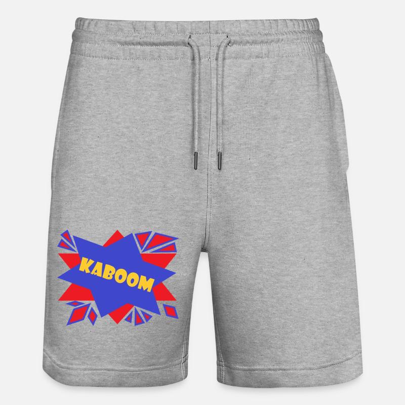 Bande dessinée Kaboom - Short de jogging bio TRAINER Stanley/Stella unisexe - gris chiné
