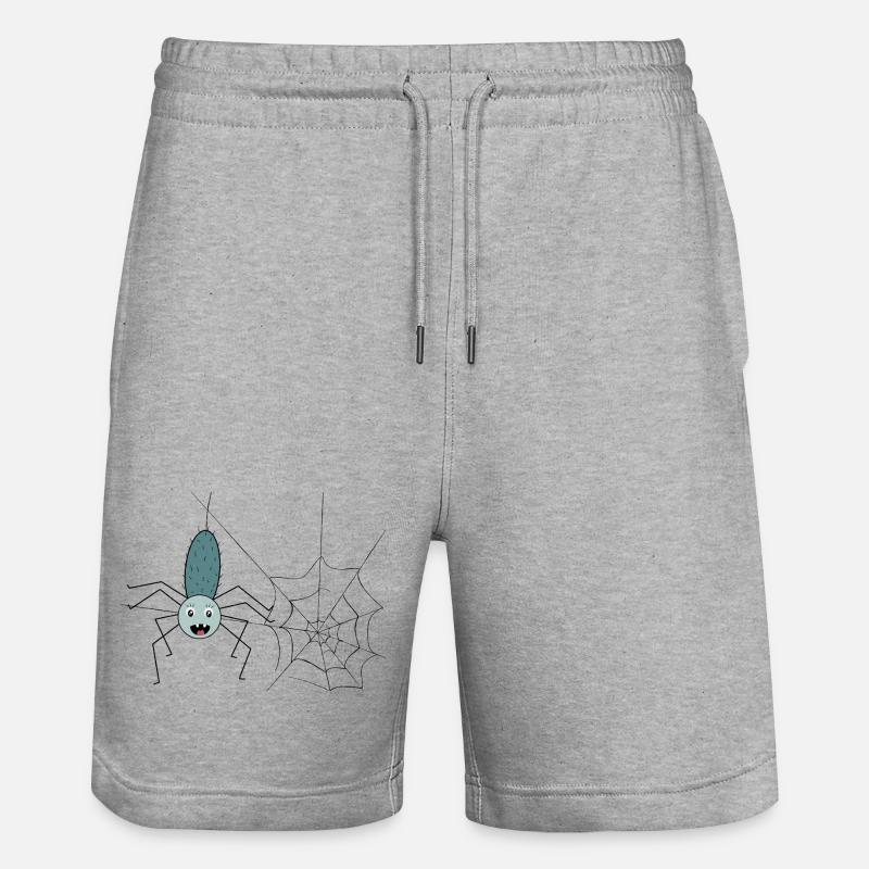 Spinnfried l’araignée - Short de jogging bio TRAINER Stanley/Stella unisexe - gris chiné