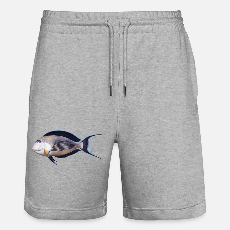 Poisson - Short de jogging bio TRAINER Stanley/Stella unisexe - gris chiné