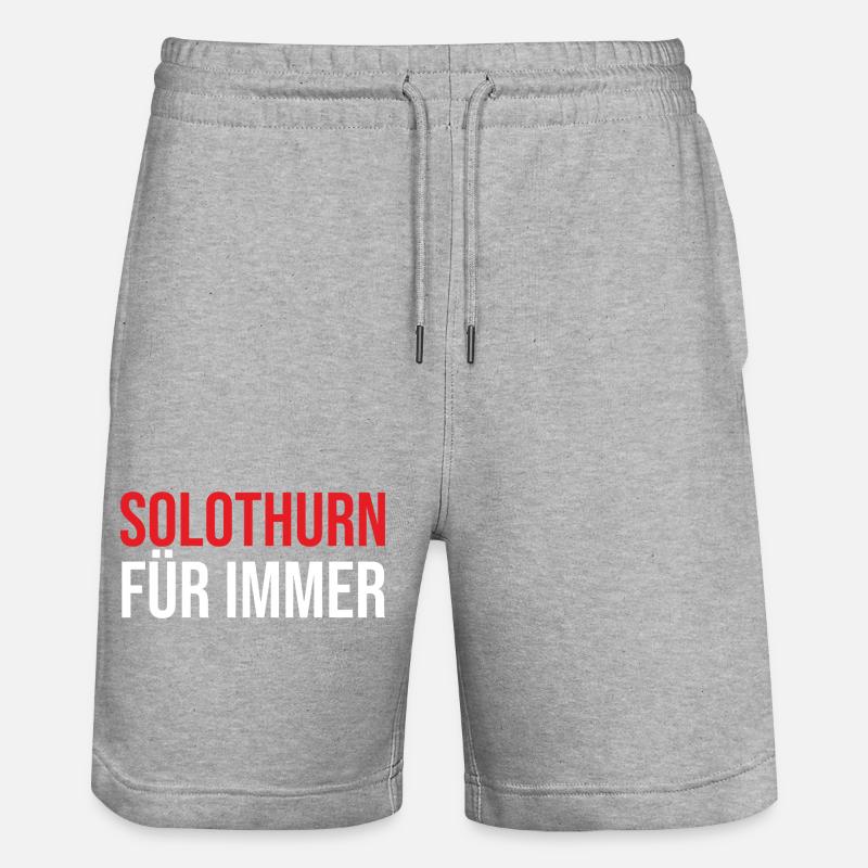 Solothurn Unzerstörbar Für Immer Design - Short de jogging bio TRAINER Stanley/Stella unisexe - gris chiné