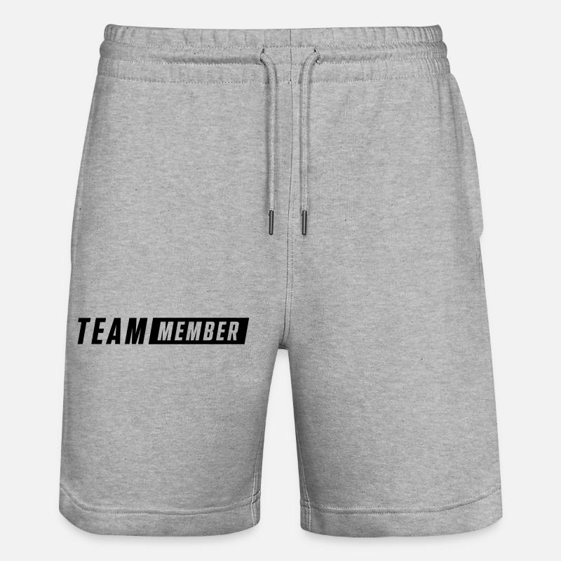 Équipier - Short de jogging bio TRAINER Stanley/Stella unisexe - gris chiné