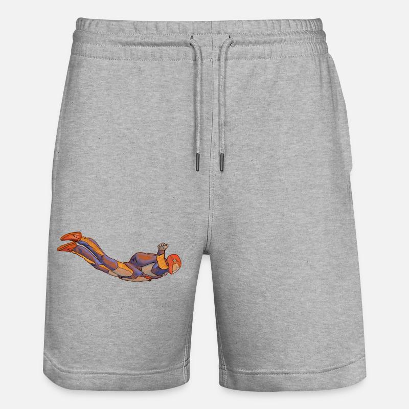 Parachutisme - Short de jogging bio TRAINER Stanley/Stella unisexe - gris chiné