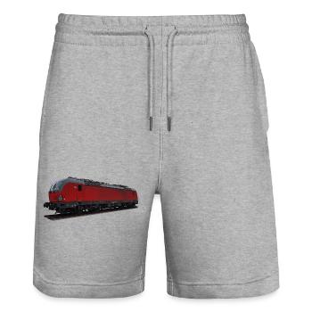 Vectron - Stanley/Stella Unisex Bio Joggingshorts Trainer  - Grau meliert - Vorne - Nik (191cm) & Marisol (170cm)