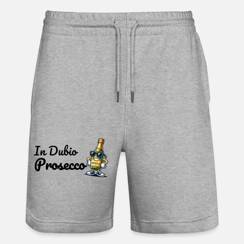 Dans le Prosecco de Dubio - Short de jogging bio TRAINER Stanley/Stella unisexe - gris chiné